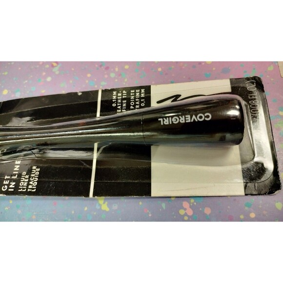 CoverGirl Eyeliner Get In Line Liquid Liner 320 Major Matte Black Eye Makeup 3x - Picture 12 of 16